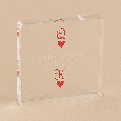 King and Queen of Hearts Cake Topper