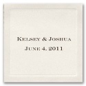 Personalized Ecru Border Seal