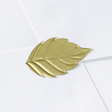 Blank Gold Leaf Wedding Seal