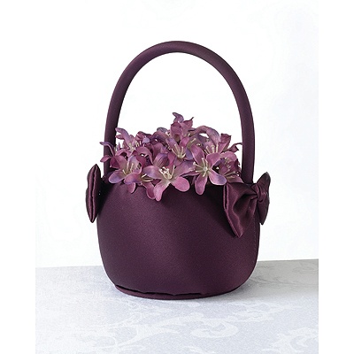 Regal Purple Flower Basket
