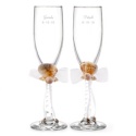 Seashell Toasting Flutes