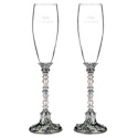 Sparkling Beads Toasting Flutes