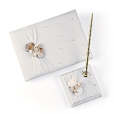 Seashell Guest Book and Pen Set