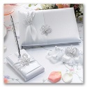 Romantic Butterflies Guest Book and Pen