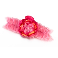 Tropical Flower Wedding Garter