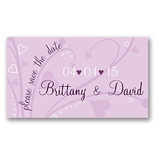 Get Your Date Noticed Purple Save the Date Magnet