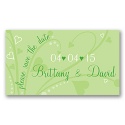 Get Your Date Noticed Green Save the Date Magnet