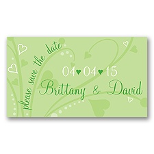 Get Your Date Noticed Green Save the Date Magnet
