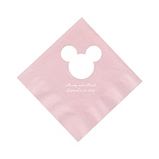 A Classic - Disney Pastel Pink Dinner Napkin in Foil