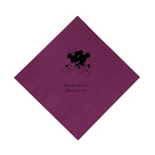A Classic - Disney Amethyst Beverage Napkin in Foil