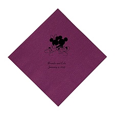 A Classic - Disney Amethyst Dinner Napkin in Foil