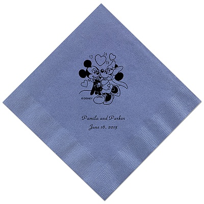 A Classic - Disney Periwinkle Luncheon Napkin in Foil
