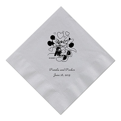 A Classic - Disney Silver Dinner Napkin in Foil