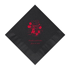 A Classic - Disney Black Dinner Napkin in Foil