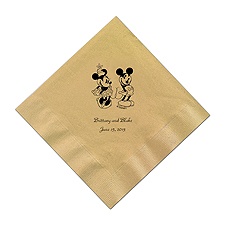A Classic - Disney Gold Dinner Napkin in Foil