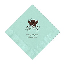 A Classic - Disney Aqua Dinner Napkin in Foil