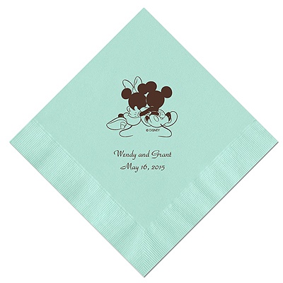 A Classic - Disney Aqua Dinner Napkin in Foil