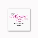 Just Married - White Beverage Napkin