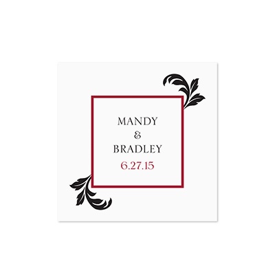 Lavish Damask - White - Cocktail Napkin
