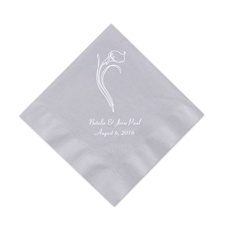 Silver Cocktail Napkin