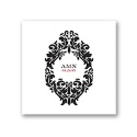 Damask Medallion - White Luncheon Napkin