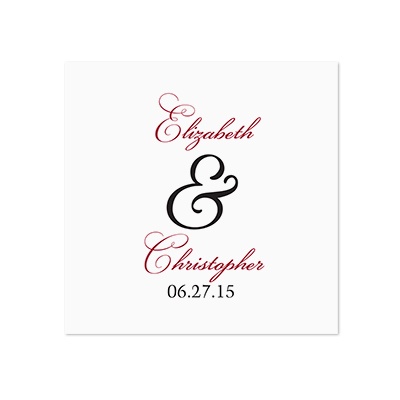Lives Joining - White Dinner Napkin