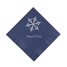 Navy Cocktail Napkin
