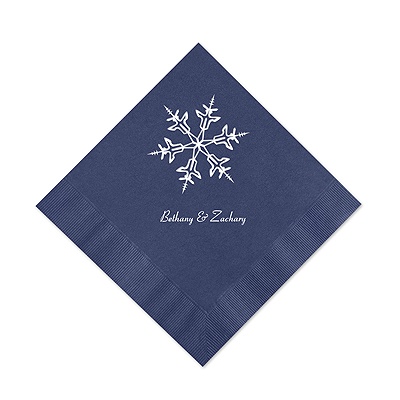Navy Cocktail Napkin