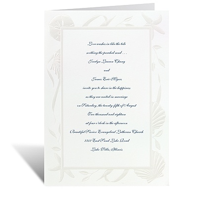 At The Beach - Invitation