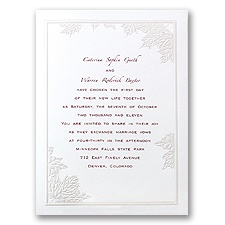 Autumn Leaves - Invitation