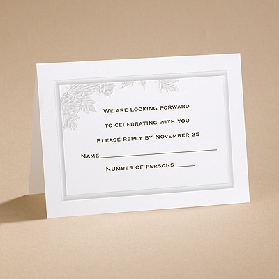 Autumn Leaves - Respond Card and Envelope