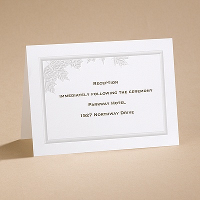 Autumn Leaves - Reception Card