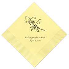 Pastel Yellow Dinner Napkin