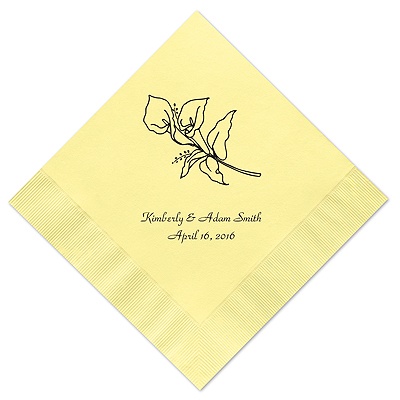 Pastel Yellow Dinner Napkin