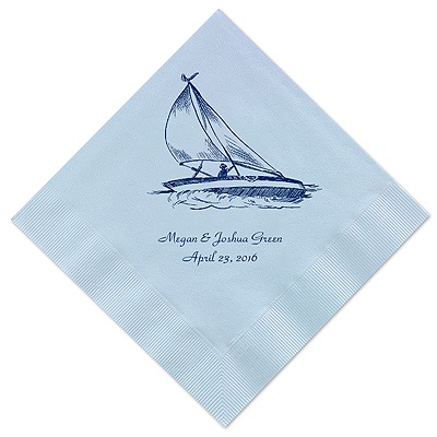 Pastel Blue Dinner Napkin
