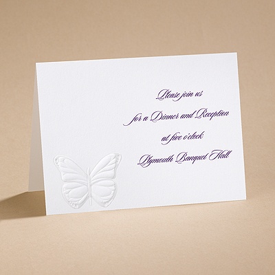 Butterfly Kisses - Reception Card