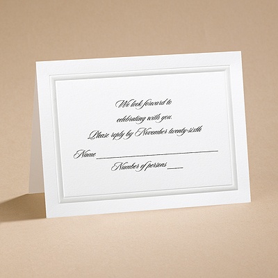 Sash - Respond Card and Envelope