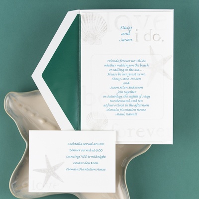 By the Seashore - Invitation