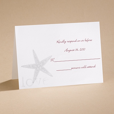 By the Seashore - Respond Card and Envelope