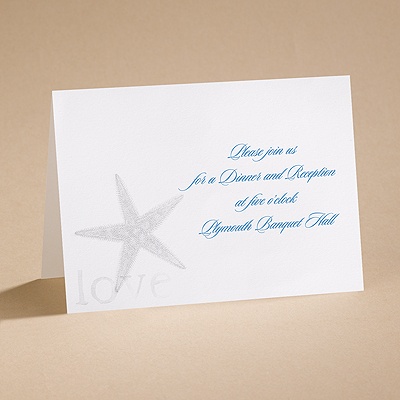 By the Seashore - Reception Card