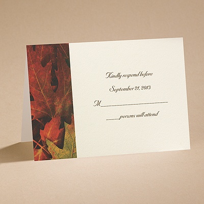 Autumn Splendor - Respond Card and Envelope