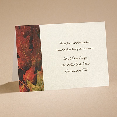 Autumn Splendor - Reception Card