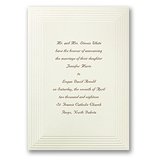 Timeless - Ecru Invitation