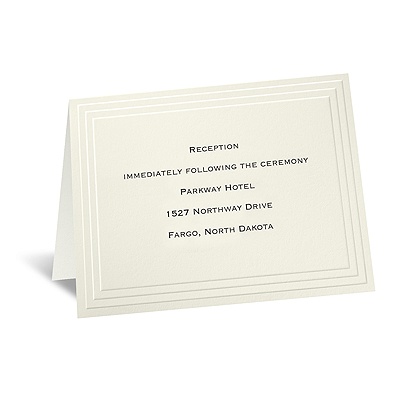 Timeless - Ecru Reception Card
