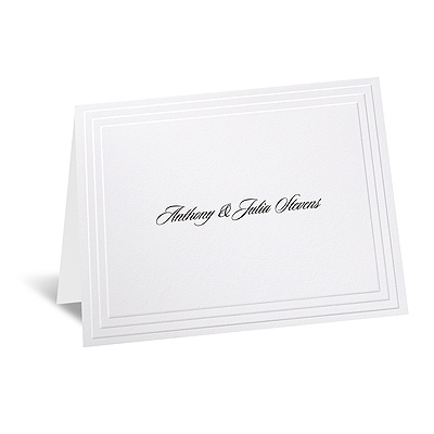 Timeless - White Informal Card and Envelope
