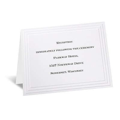 Timeless - White Reception Card