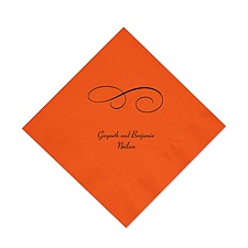 Orange Cocktail Napkin