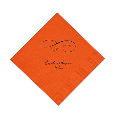 Orange Cocktail Napkin