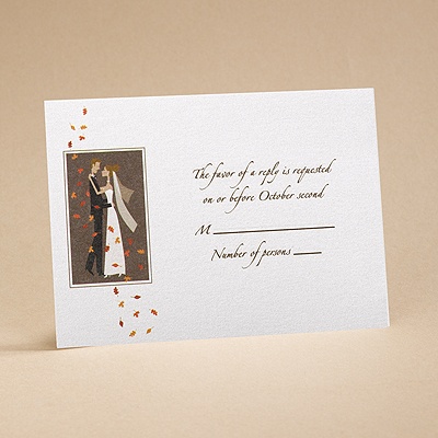 Autumn Breeze - Respond Card And Envelope