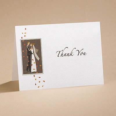 Autumn Breeze - Thank You Card And Envelope